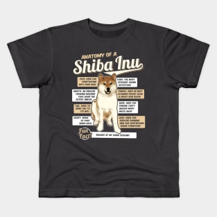 Anatomy of a Shiba Inu Kids T-Shirt